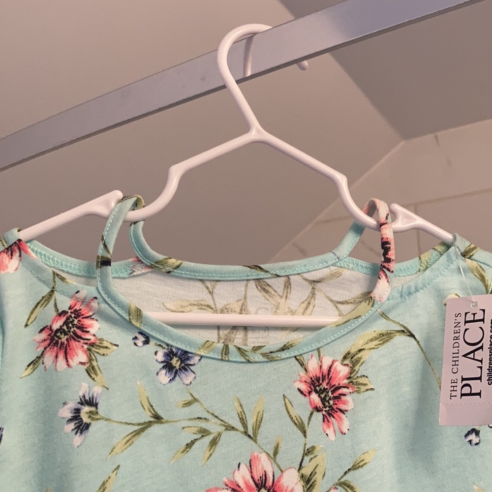 Flower Dress Cold Shoulder - Picture 2 of 2